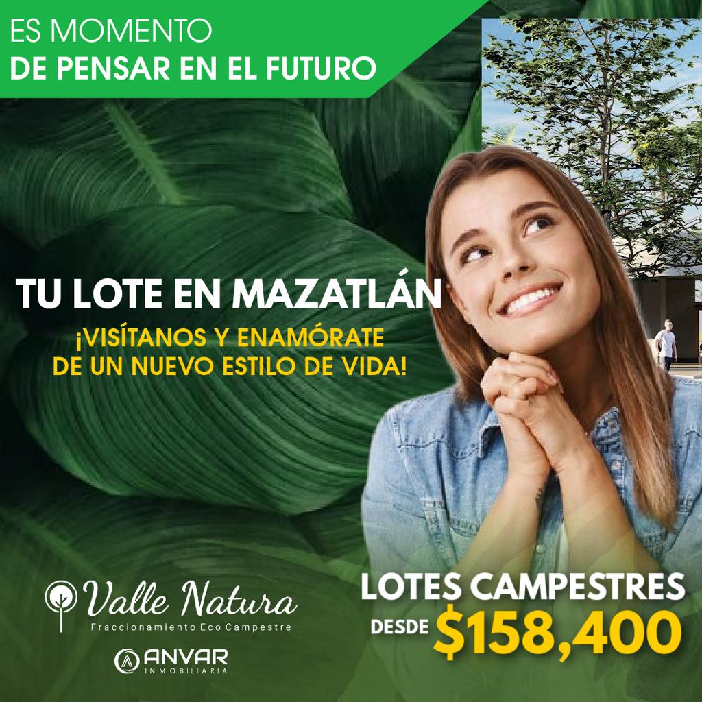Terrenos en venta en “Valle Natura” en Mazatlán, Sinaloa.